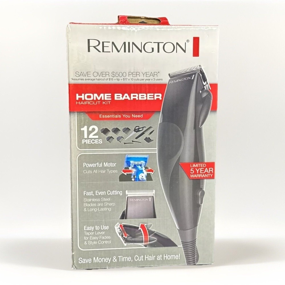 Remington Home Barber Haircut Kit 12 Pieces **NEW**